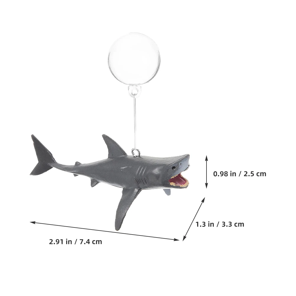 

1 set Shark Suspension Decoration Fish Tank Accessories PVC Floating Ball Statue Decorations Aquarium Layout Prop Marine Animal