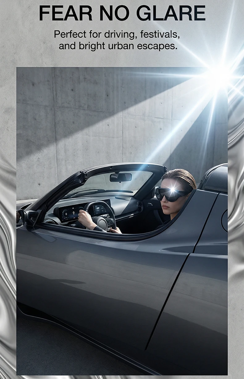 Y2K Übergroße Schutzbrille für Damen, Futuristisches Visier, Einteilige Steampunk-Brille mit Großem Rahmen, Punk-Sonnenbrille, Winddichte Eyewear – Detail 8