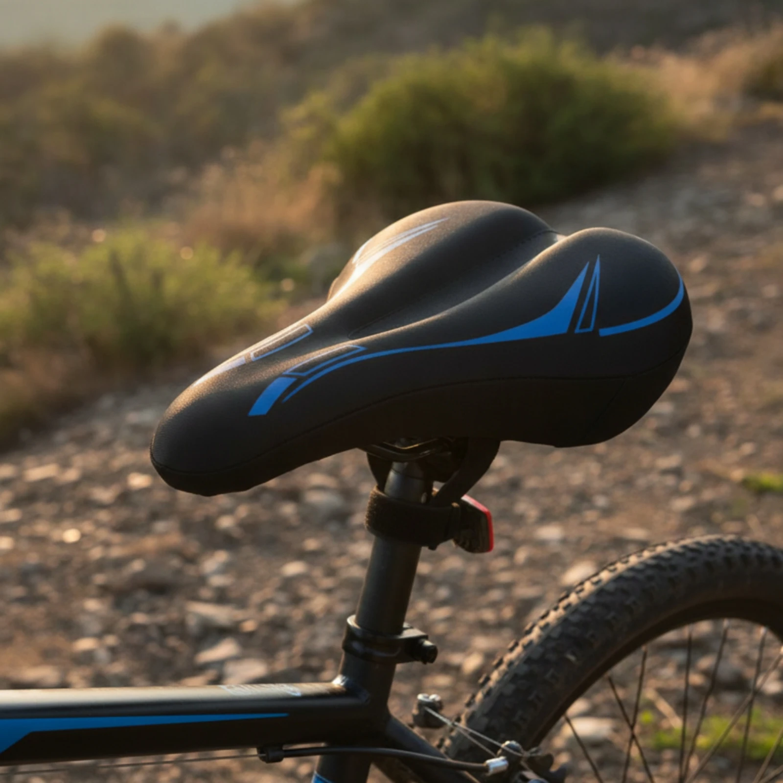 Bike Seat Cover with Gel Pressure-Relieving Cycle Saddle Cover Bike Seat Cushion with Drawstring Breathable Comfortable