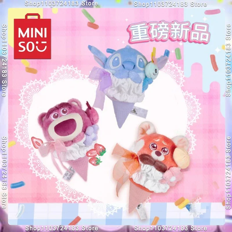 

MINISO Disney, милая серия букета, клубника, медведь, Ститч, искусственная коробка, настольные украшения для девочек, подарки на день рождения