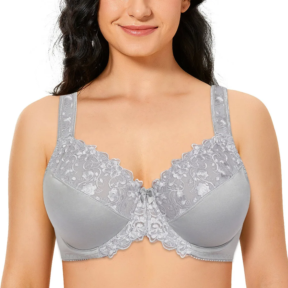 Frauen Under Spitze Bhs Sexy Stickerei Unterwäsche Frauen Plus Größe Dünne Bh Volle Tasse Bralette Große Tasse C D E F G H I J Tasse