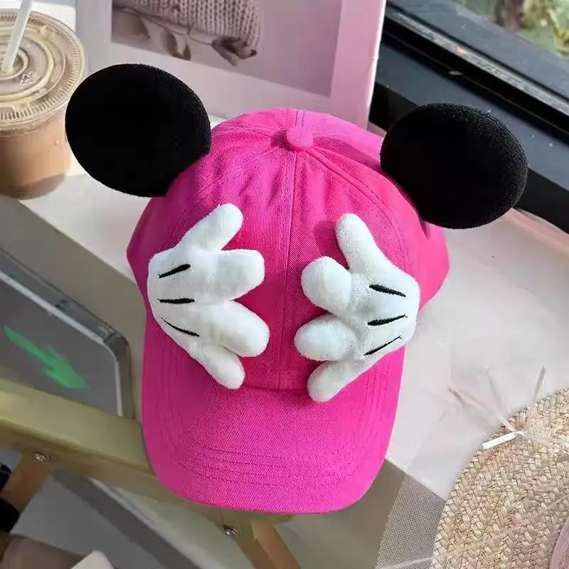 Parent-child matching set Cute Mouse ear Baseball Cap Adjustable Snapback Hat Children's Teens Adults Cartoon Sun Hat