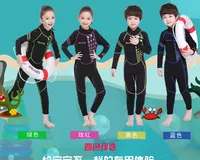 ZCCO New Children's Diving Suit One piece Long Sleeve Zipper Warm 3mm Swimming Suit Set Diving Suit neoprene  wetsuit