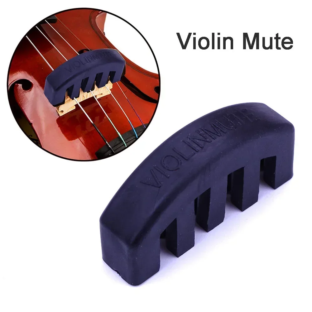 Professional Rubber Violin Mute Practice R For 4/4 3/4 1/2 Improve Tone Control Violin Strings Violin Accessories Luthier