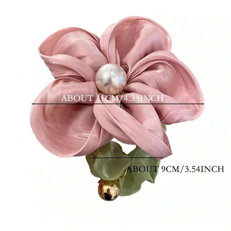 1 قطعة جو الربيع اللؤلؤ رئيس حبل مزاجه الأمعاء الغليظة هيرباند الجنية نمط زهرة كبيرة الجلود تمتد