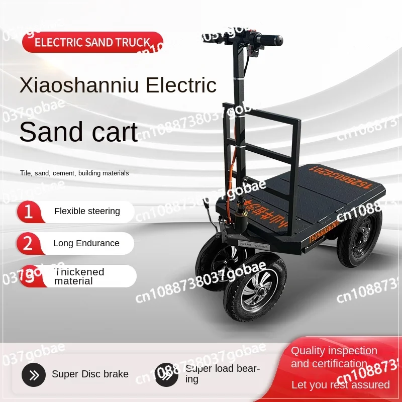 Electric Carrier Platform Trolley Electric Engineering Car Sandstone Loading Truck