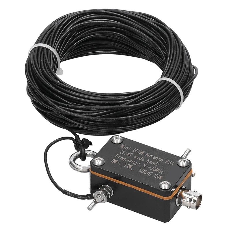 Pocket EFHW Antenna K24 3-30Mhz Frequency Band Shortwave Antenna Wideband End-Fed Halfwave Antenna