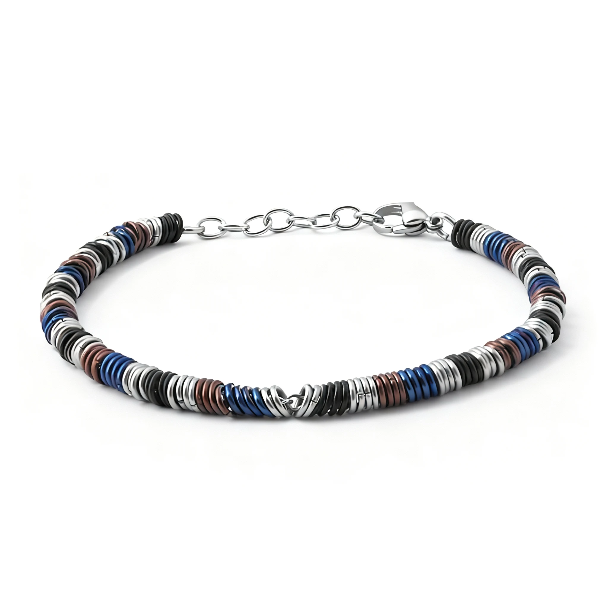 

Runda Multicolor Adjustable Chain Bracelet for Men And Women Handmade Fashion Jewelry Making Stainless Steel String Link