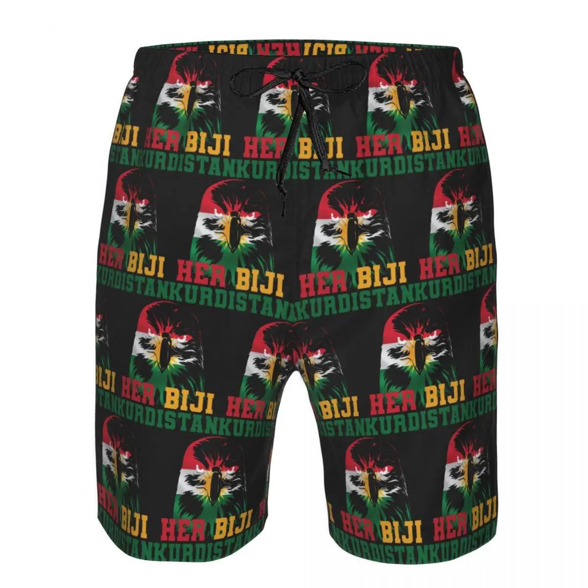 Kurdistan Flag Trunks Beach Board Shorts Casual Quick Dry Swimming Summer Men Pants