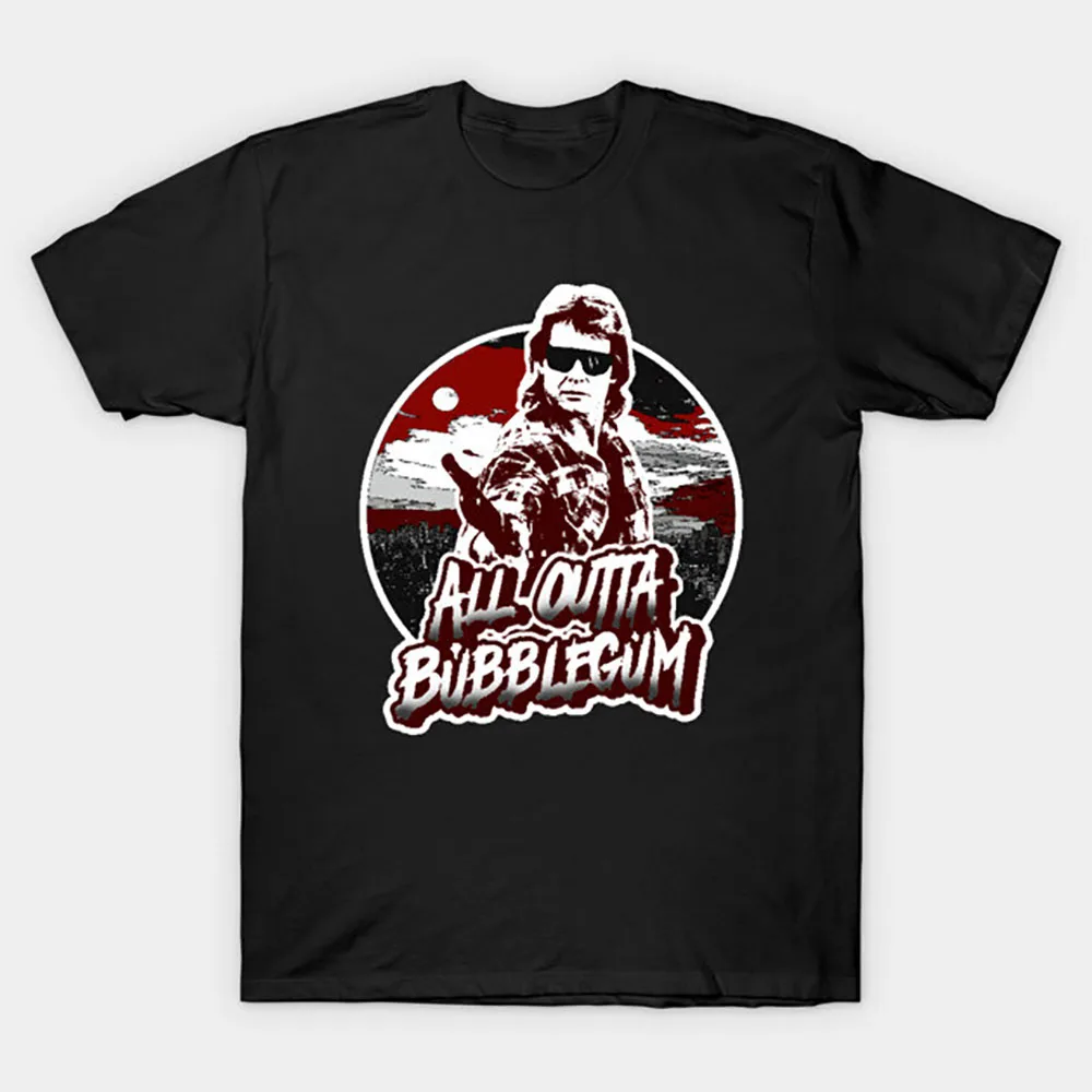 

All Outta Bubblegum Retro Sic-Fi They Live Gift T Shirt John Carpenter Vintage Horror movie Alien Graphic clothes All size Tee