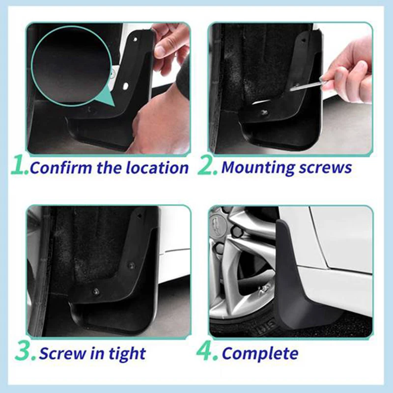 4PCS for BMW X6 GO6 2020 2021 Mudguards Fender Mud Flap Guard Splash Car Accessories Auto Styline Mudflaps Front Rear