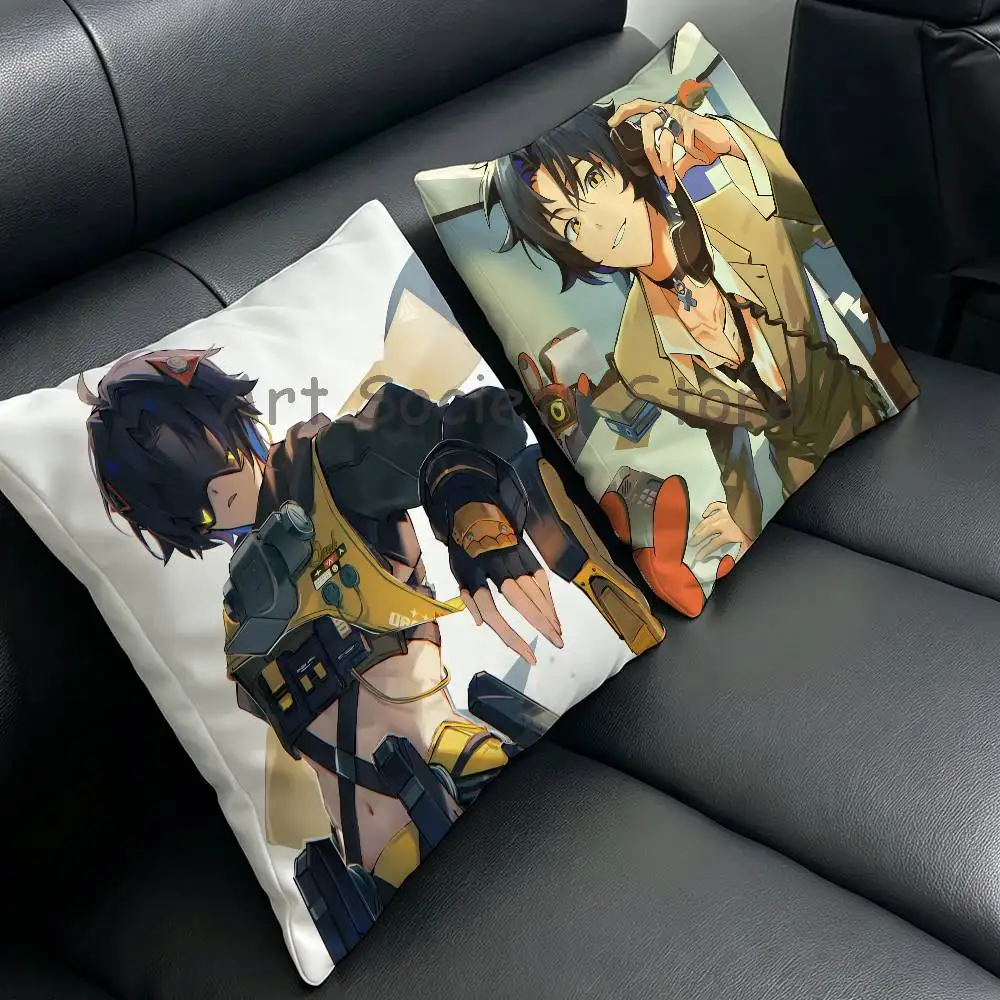 ZZZ H-Harumasa Anime Celebrity Merchandise All-Match Printed Pillow Case Sofa Car Office Room Decoration Protector