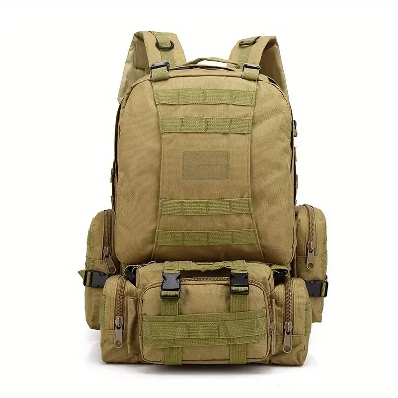 Men's Large Capacity 55L Backpack Tactical Backpack Outdoor Hiking Climbing Army Rucksacks Waterproof Camping Bags