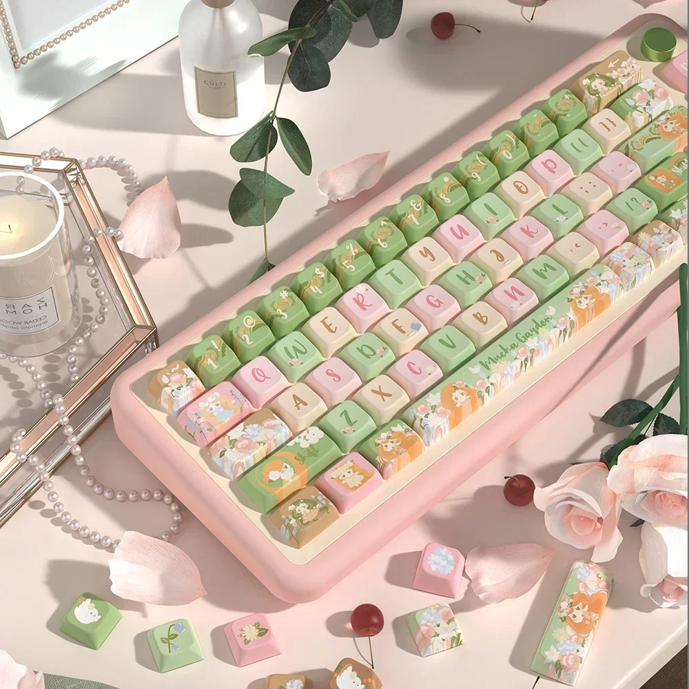 

Muxia Garden, original theme keycap MDA height, little fresh girl creative keyboard cap