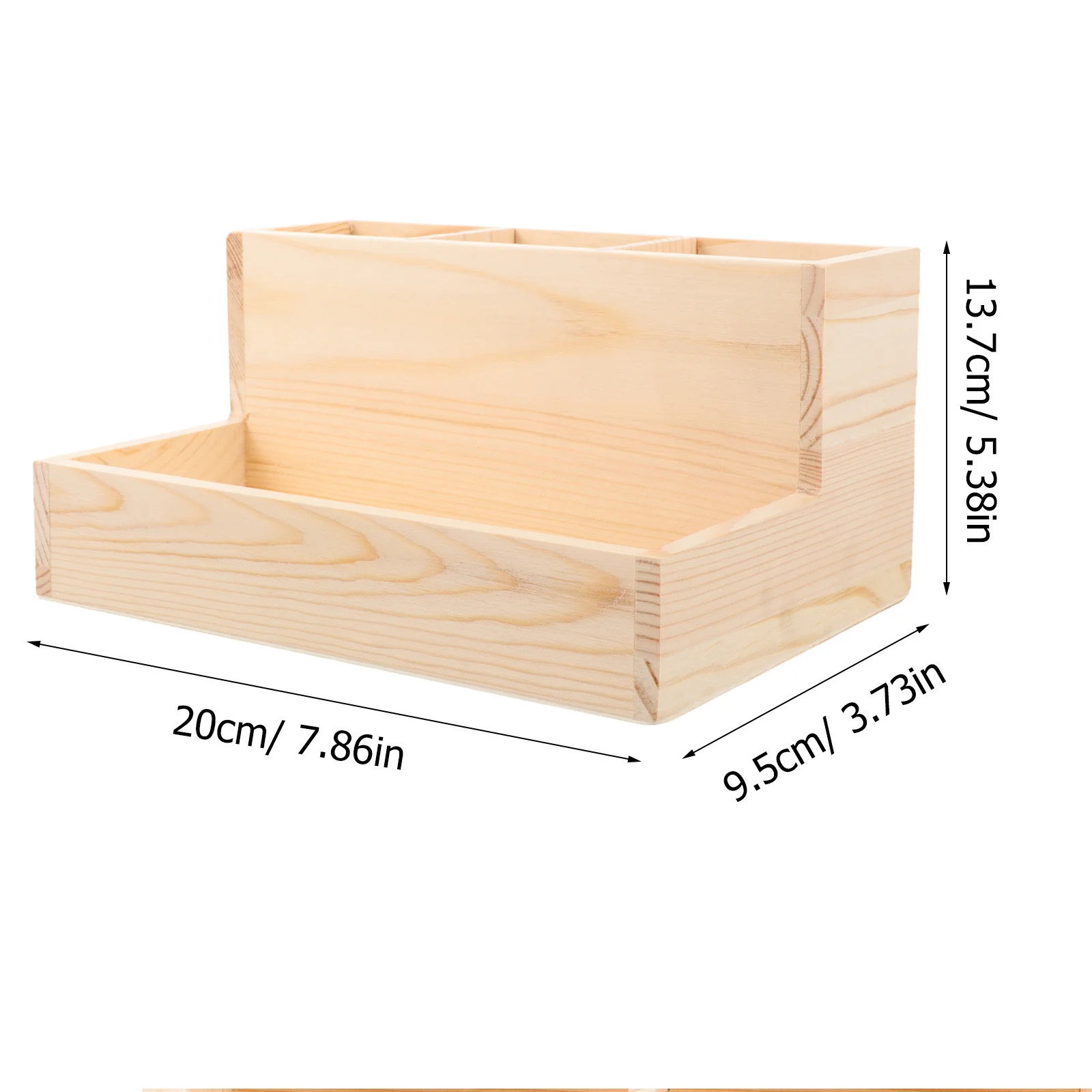 منظم مكياج خشبي، صندوق تخزين أدوات الأظافر الصغيرة لحامل فرشاة الغرور، منظم تخزين الحمام