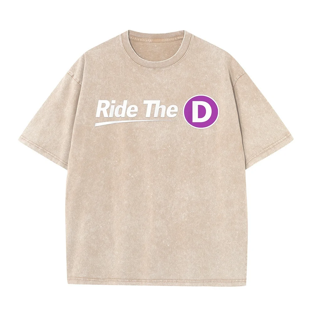 Ride The D T-Shirt Man Clothing Vêtement Homme Футболка Cotton T Shirt Gift Graphic Menswear Short Sleeve Summer Top Funny