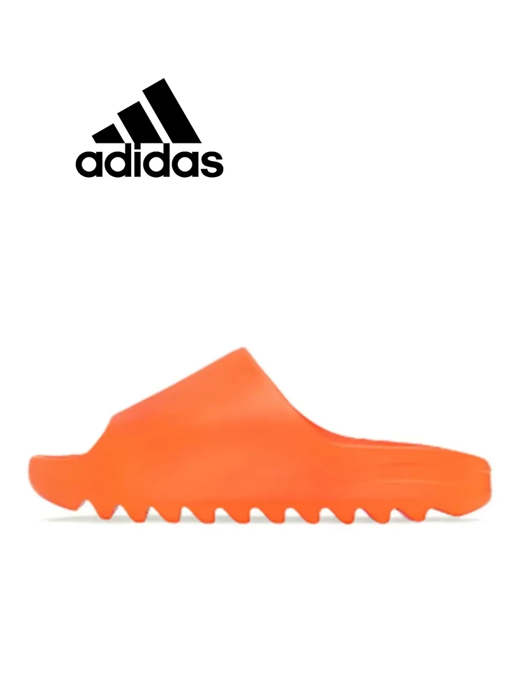 Original Adidas YEEZY SLIDE  Enflame Orange Coconut Men's and Women's Shoes Sports Slips