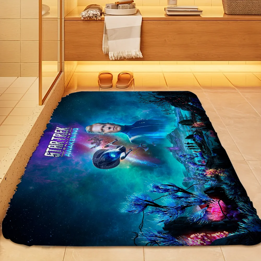 1PC S-Star T-Trek Online Floor Mat Door Mat For Bathroom Kitchen Long Corridor Carpet Non-Slip Living Room Rug Home Decor