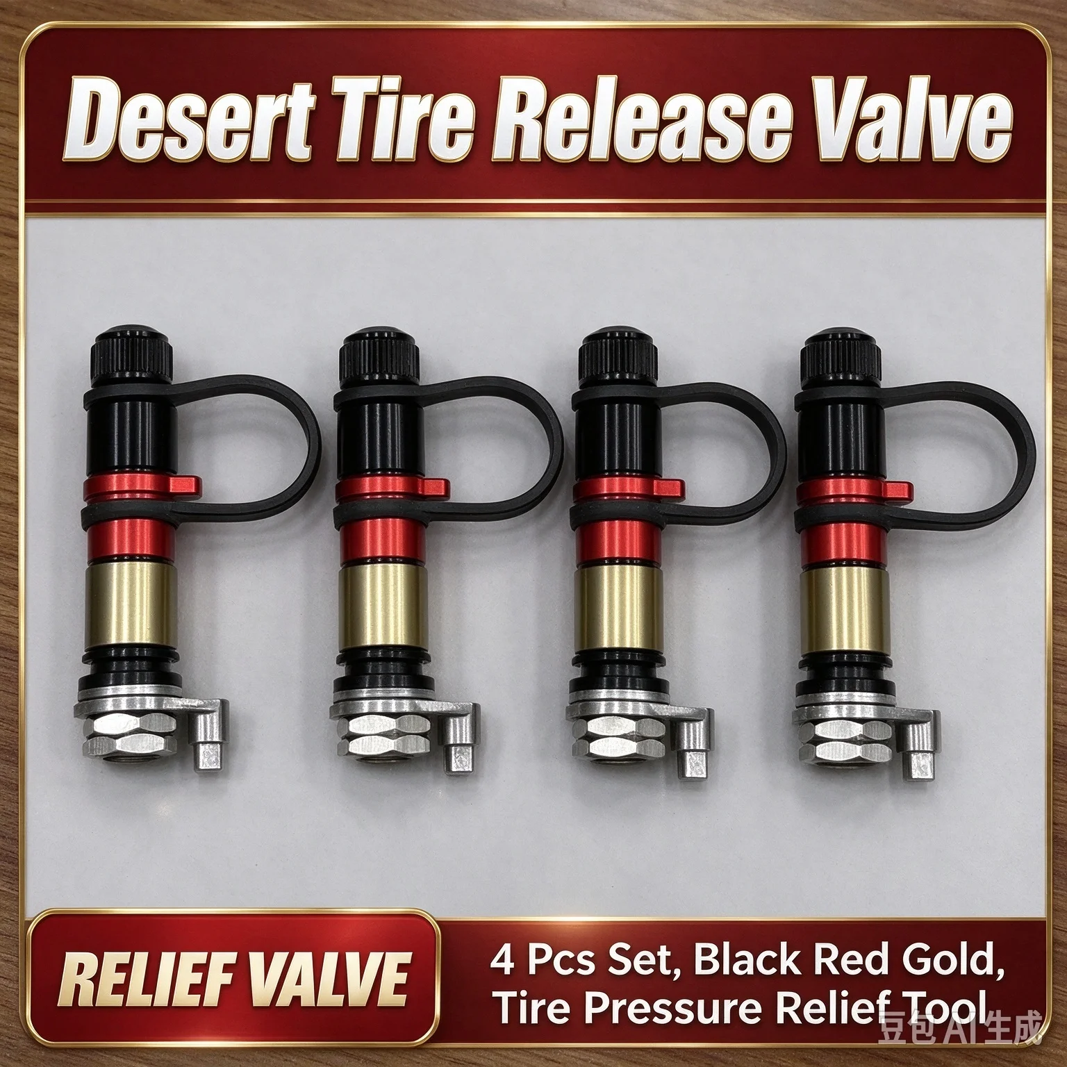 Universal Off-Road Quick Tire Deflator Valve, Sand Desert Tire Pressure Relief Valve, Car Tire Stem Air Release Accessory