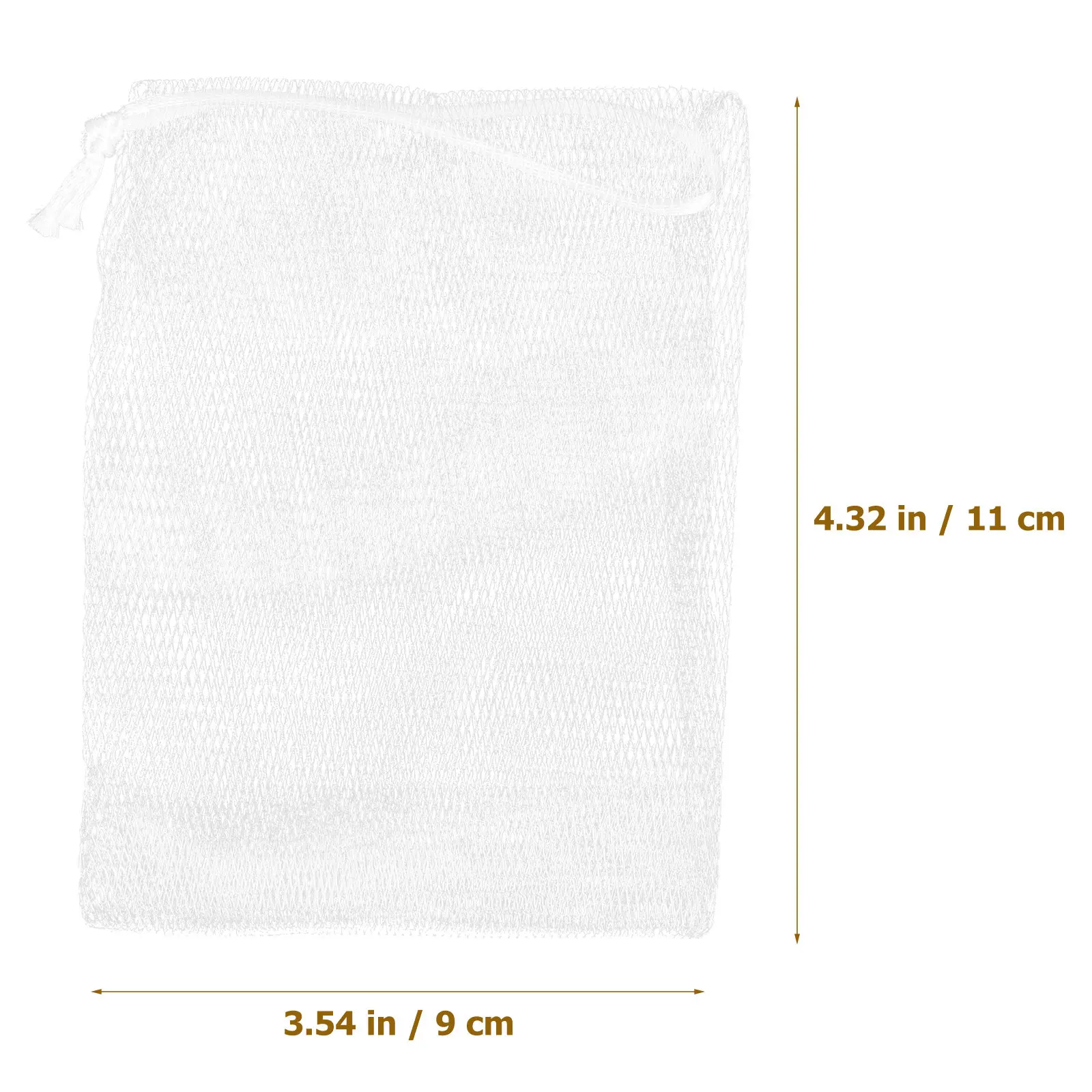 4Pcs Premium Soap Mesh Bag Exfoliating Net for Handmade Bar Soap Storage Hygienic Drawstring Closure Body Facial Cleaning