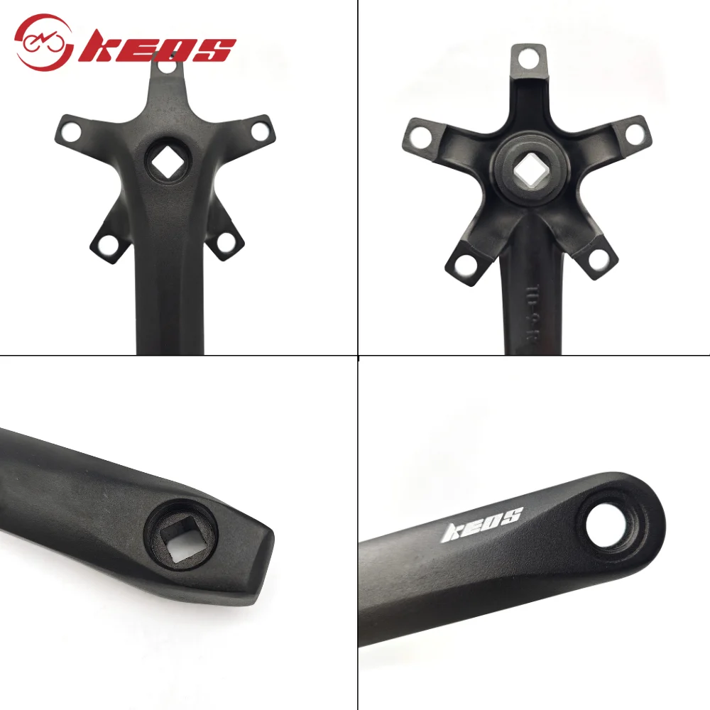 KEOS مربع تفتق كرانسيت CNC الألومنيوم 110BCD سلسلة ضيقة واسعة 7-12 سرعة دراجة السواعد 36-52T أجزاء دراجة الطريق خفيفة الوزن #5