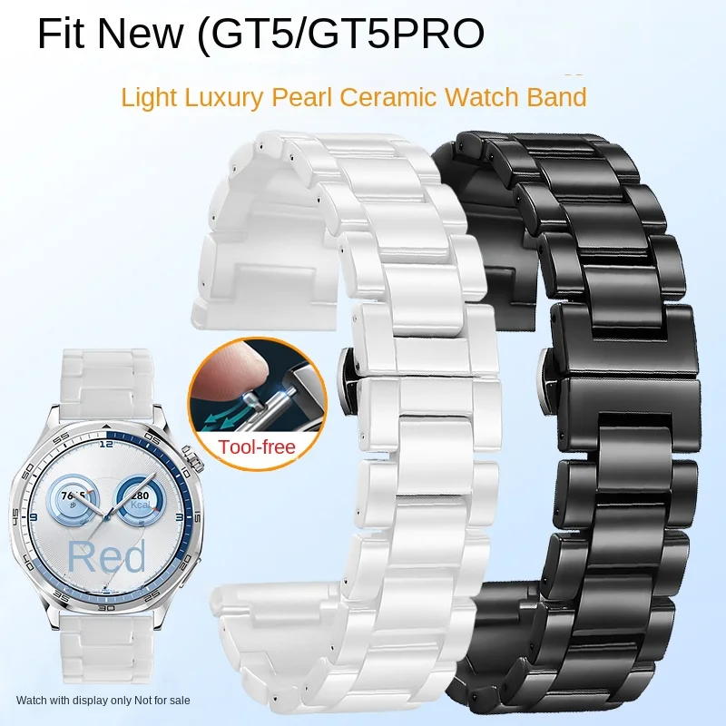 New GT5 Strap Wristband Smart WATCH GT5 Pro Ceramic Strap GT Ultimate Popular Bracelet Men Women GT4 GT3 Ceramic band for Huawei