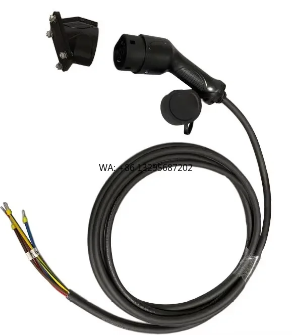 

5M 32A 3 Phases Electrical Plug Home Eu Connector Charging Ev Charge Cable Type 2