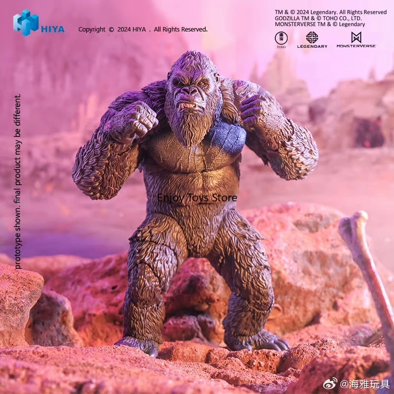 En Stock, figura de acción HIYA de 16CM y 6 pulgadas, exquisita serie básica Godzilla X Kong, el nuevo modelo de Anime Empire Kong