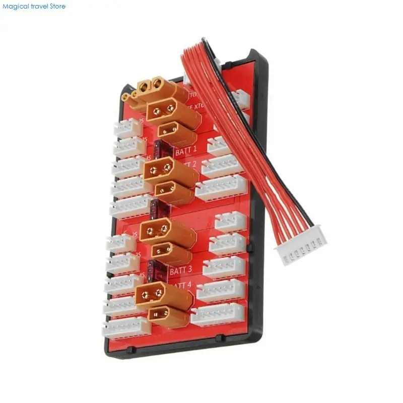 N2UB XT60 XT30 Efficient Parallel Charging Board For Up To 4 Set Of 2-8S Batteries