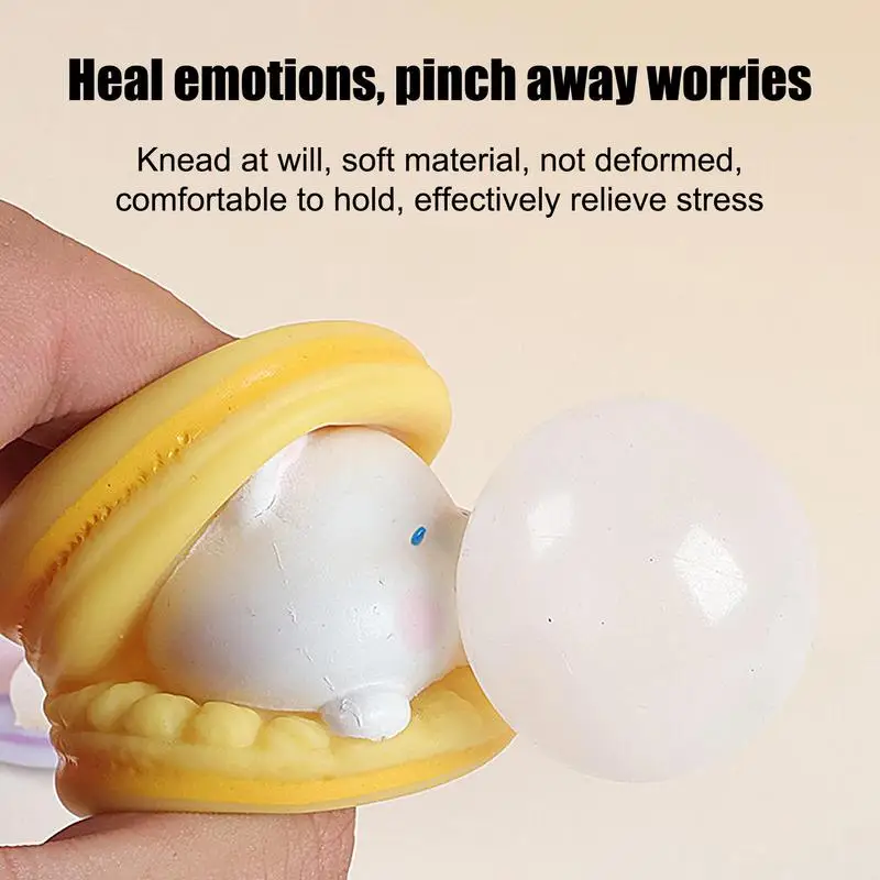 Macaron Burger Blows Bubbles สํานักงานความเครียดบรรเทาเครื่องประดับการ์ตูนสร้างสรรค์ Pinch ของเล่นเด็กบีบของเล่นสําหรับของขวัญเด็ก