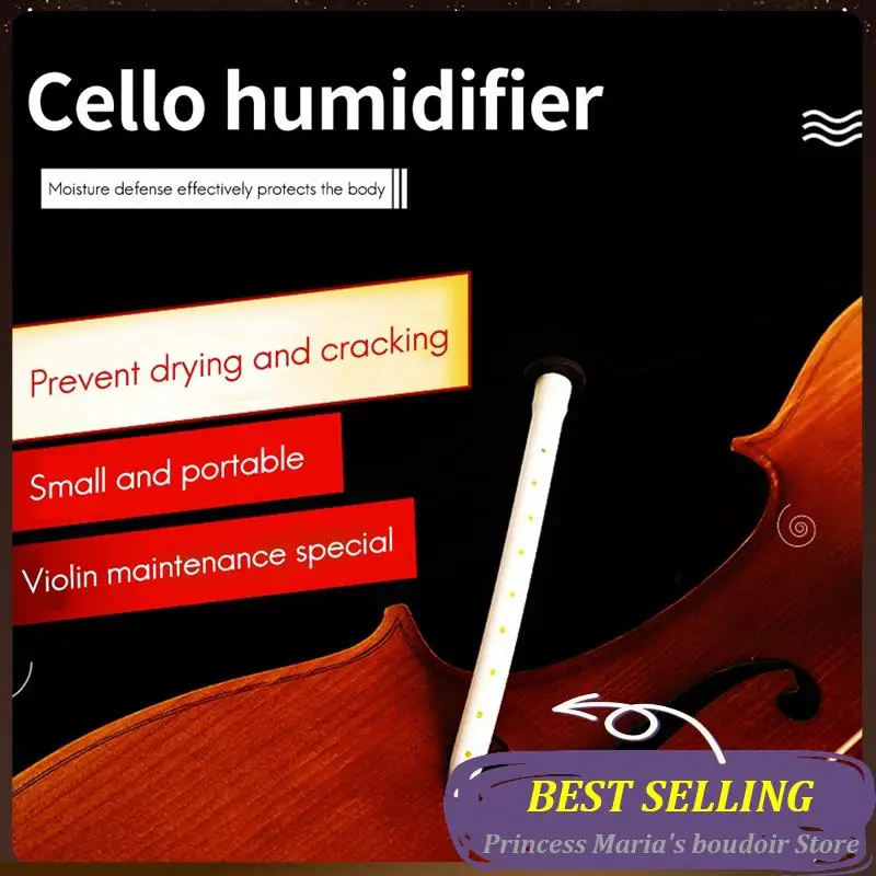 AB30-Cello Humidifier Panel Sound Hole Humidifier Tube Maintenance For Violins Cello Musical Instruments Parts