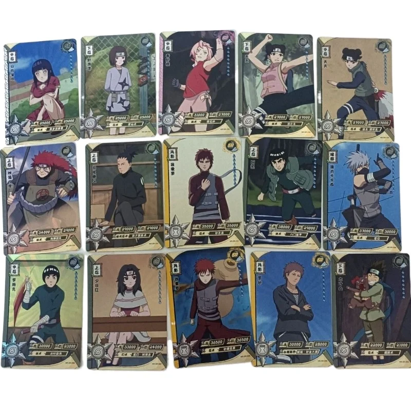 Anime peripheral genuine Naruto SR Naruto Sasuke flying section Kakashi Tiantian Uchiha Itachi Haruno Sakura Lee Locke toy card