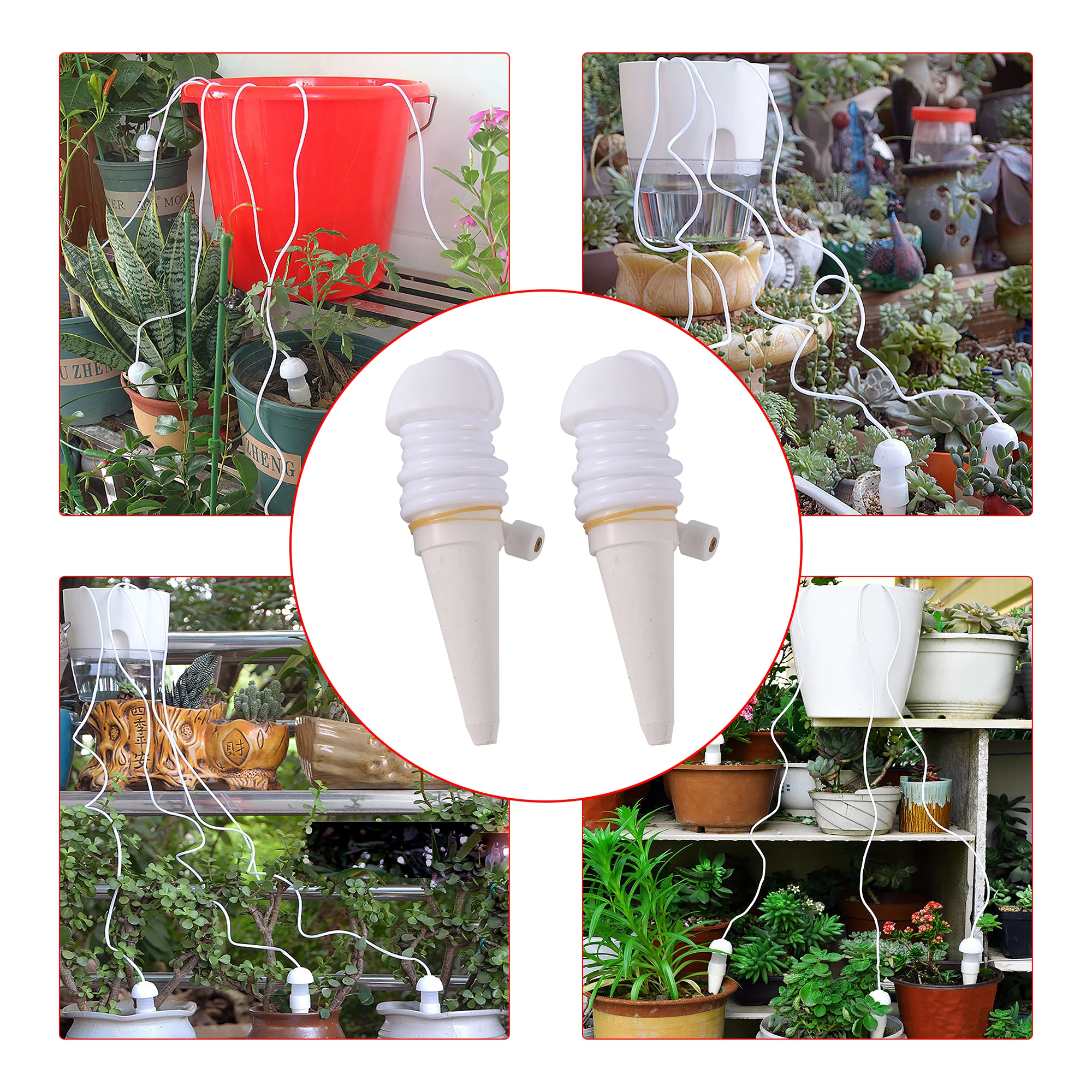 1Pc Potted Flower Automatic Waterer Flower Root Deep Drip Irrigation Automatic Plant Waterer Drip Irrigation Tools