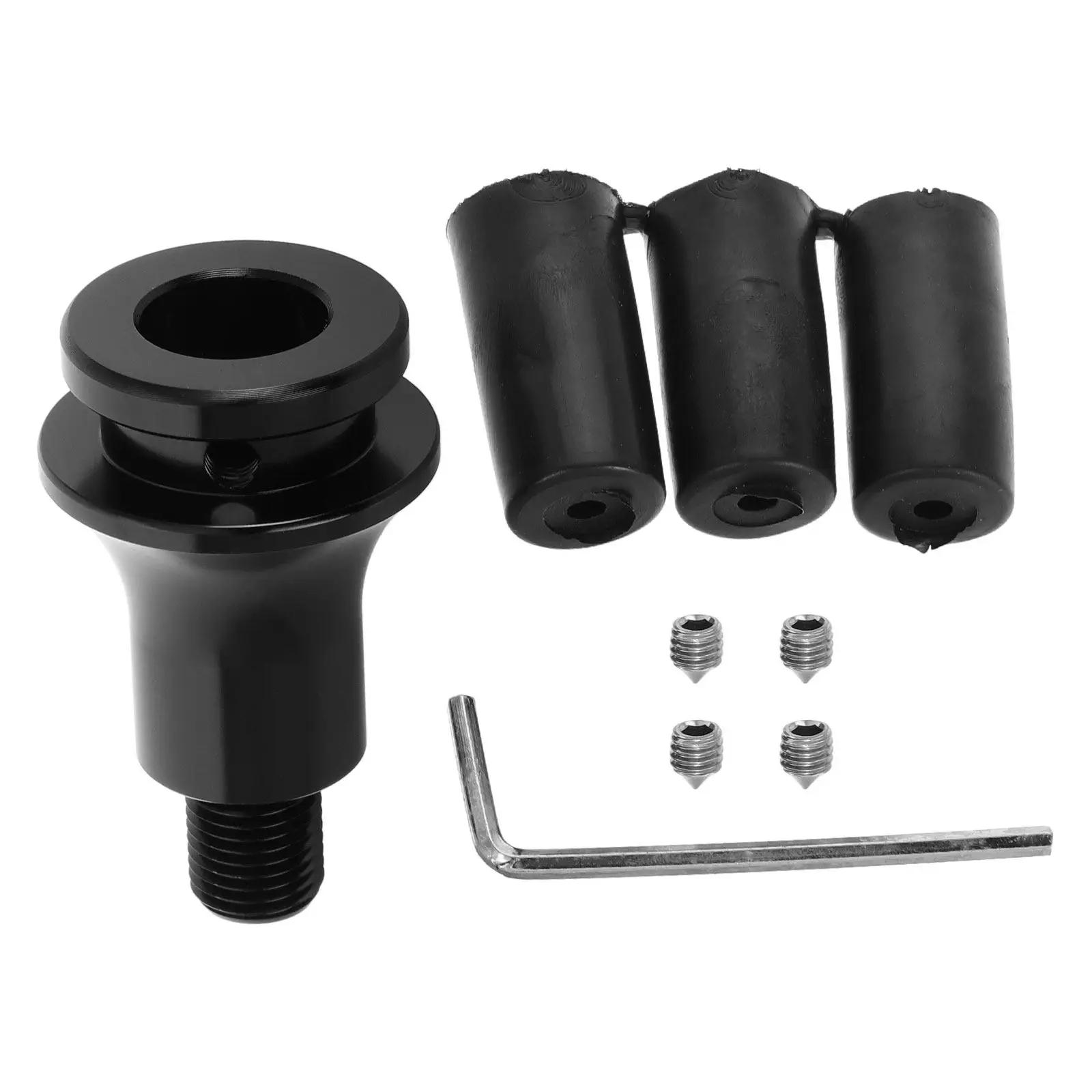 

1Set Shift Knob Thread Adapter Aluminum Alloy Secure Connector Accurate Shifting Installation Easy Removal Car Truck Shift Boot