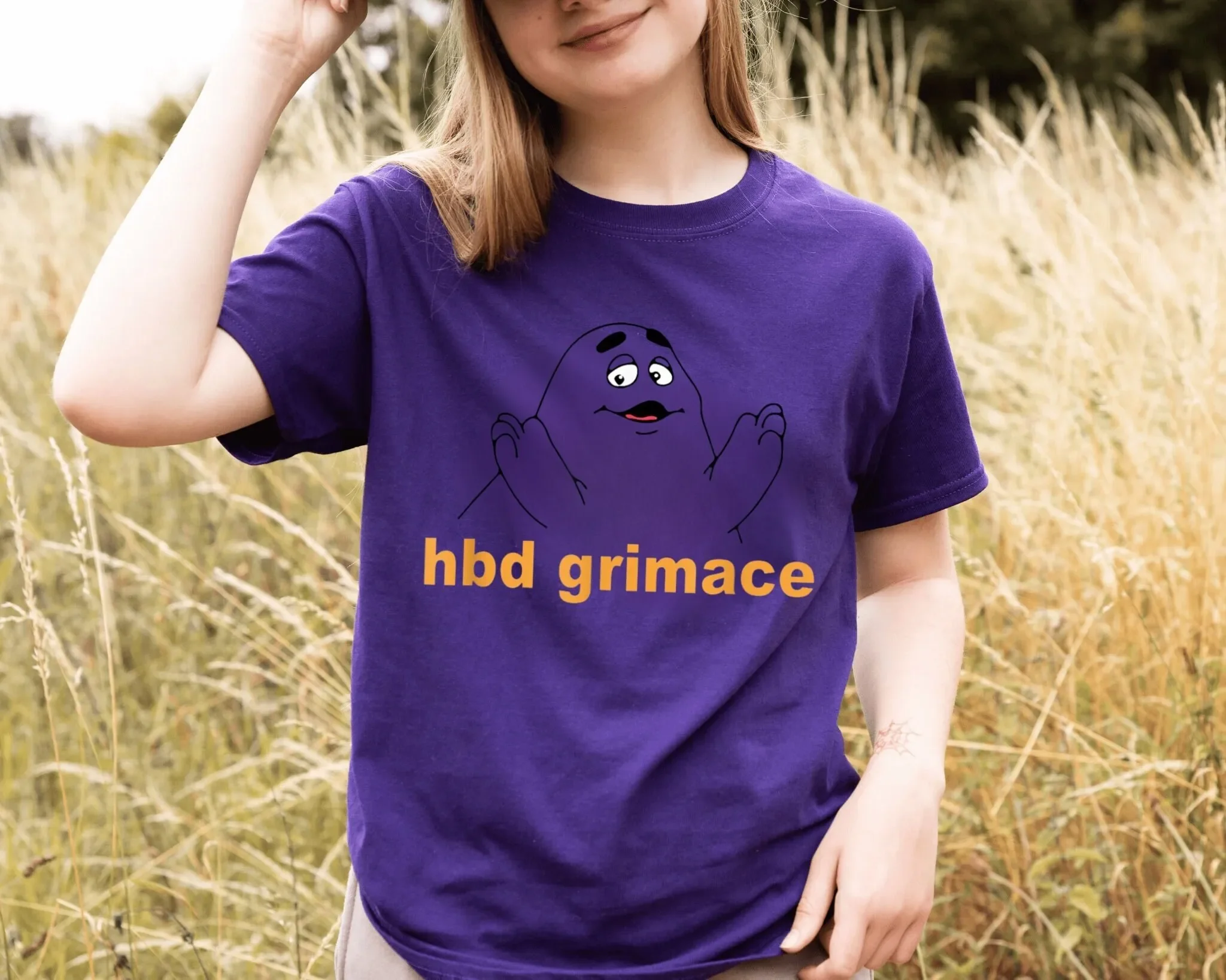 Happy Birthday Grimace Shirt Mc Donald's Horror HBD