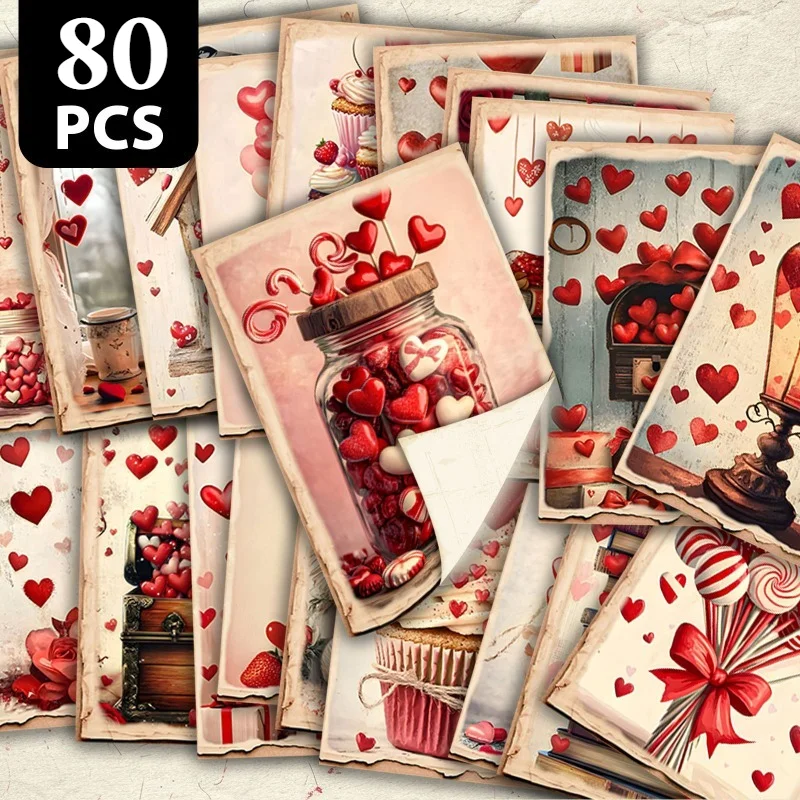 80-cartoline-di-san-valentino-con-cuori-romantici-e-dolci-delizie-stile-vintage-pastello-per-messaggi-scritti-a-mano-decorazione-con-torte-e-palloncini