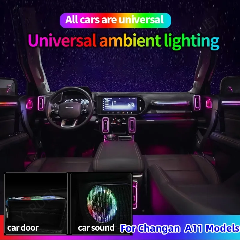 

For Changan UNI-K UNI-T UNI-V CS75 CS55 CS35 213 Color RGB Symphony Car LED Interior Ambient Light Auto Accessories