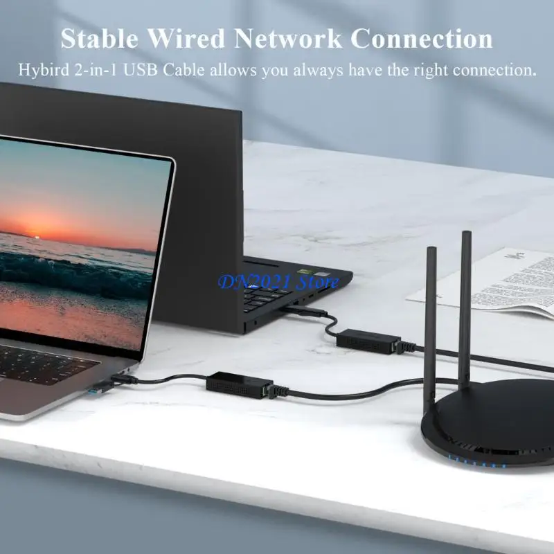 adaptateur-reseau-f3ke-pour-streaming-jeux-en-ligne-25gbps-convertisseur-usb-type-c-vers-rj45