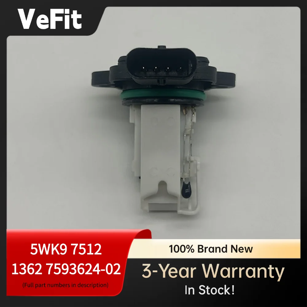 

Датчик массового расхода воздуха MAF 5WK97512 13627593624 для двигателя BMW 335i 535i 3.0L N54 N55 E90 E92 F10