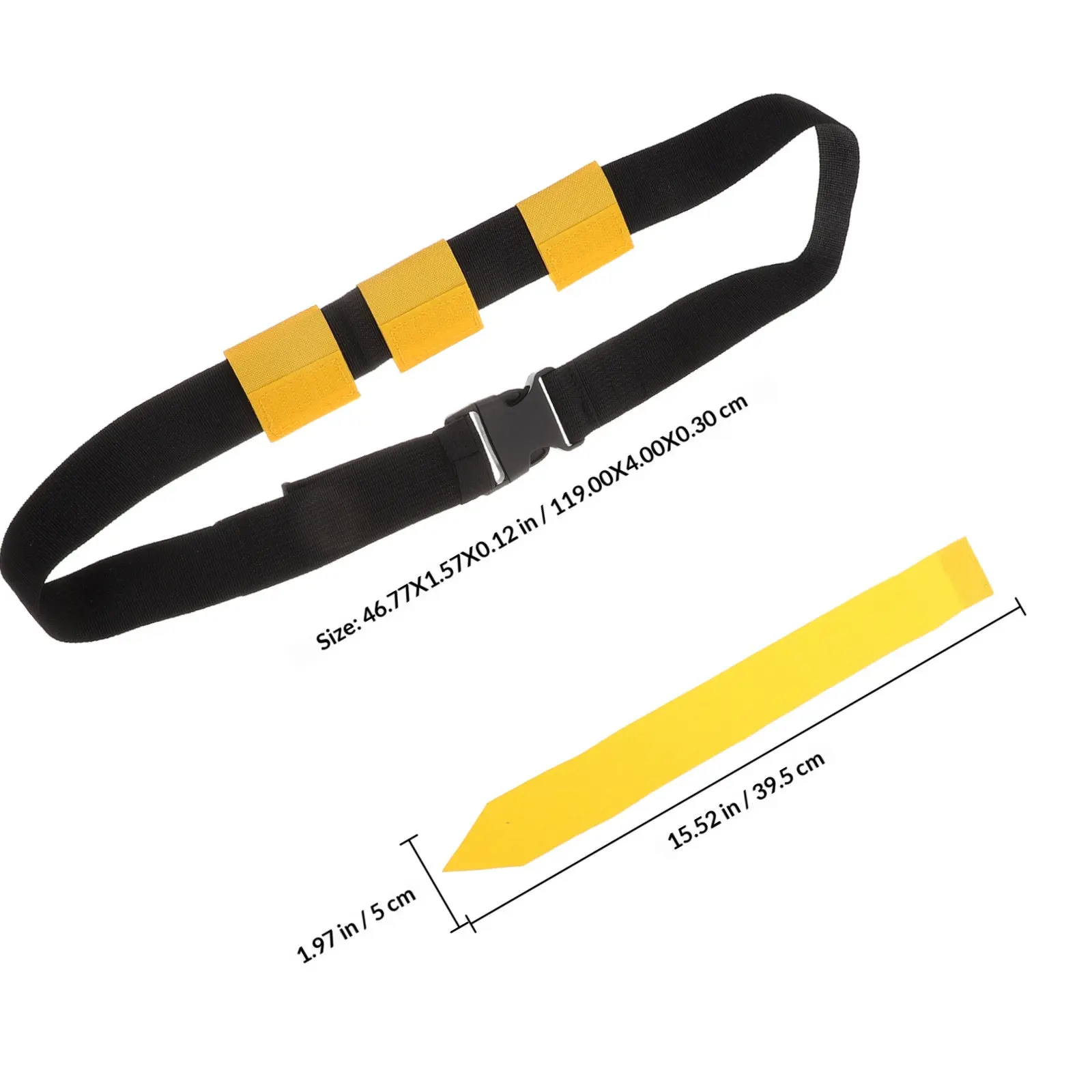 American Football Flag Belt Teens Waist Flag Belt Nylon PVC Material Sturdy Adjustable Design Outdoor Non Contact Football Game