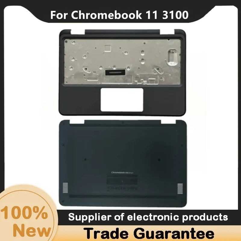 New For Dell Chromebook 11 3100 Upper Case Palmrest Cover 09X8D7 Bottom Case Base Low Cover 02RY30 2RY30 AP2FH000300