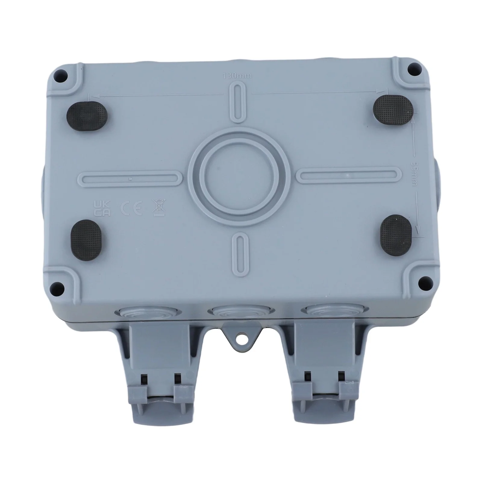 IP66 Waterproof 2 Gang Outdoor Socket Box With Switch LED For EU Standard Wall Electrical Outlet Garden And Industrial Use