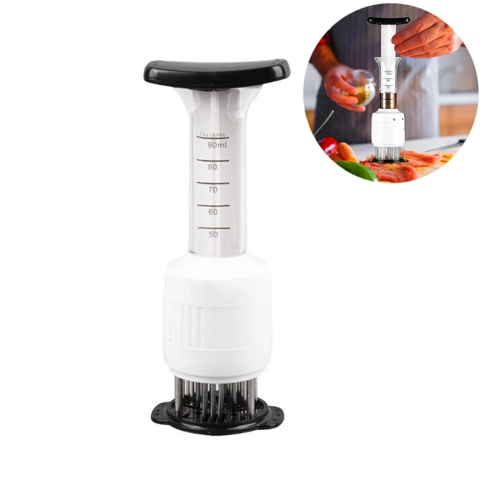 

Multi Function Meat Tenderizer Needle Marinade Flavor Syringe Cooking Tool