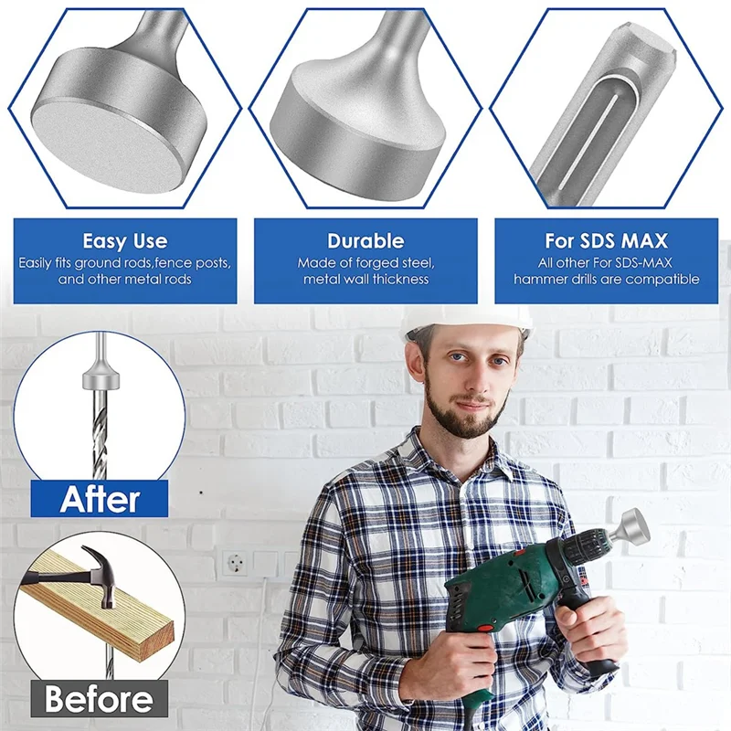 SDS-Plus مشغل قضيب أرضي آخر ، لقمة ثقب ، محول قضيب حفر مطرقة متين ، قضبان تأريض F