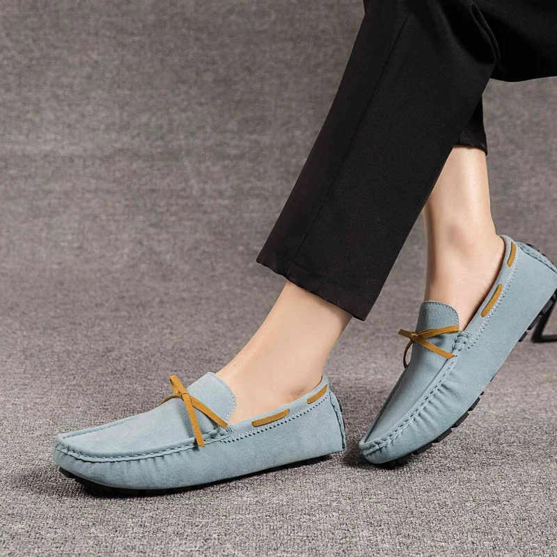 

ELUVA Mens Casual Loafers Shoes Lightweight Slip on Comfortable Walking Moccasins Breathable Anti Slip Men Loafers Fashion Shoes