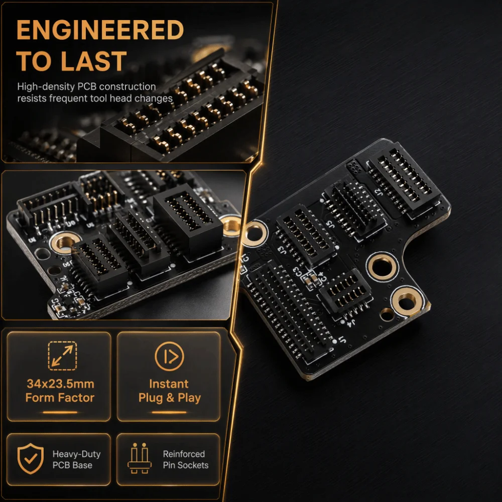 Durable PCB Extruder Interface Board Replacement Board Transfer Plate 3D Printer Extruder Board Interface Board Adapter Design