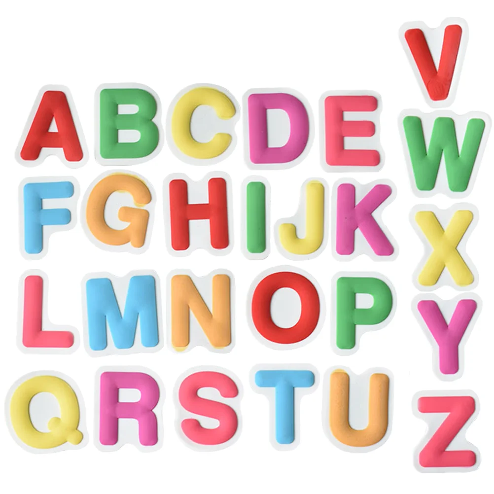 26 Pcs Fridge Magnet Fine Texture Magnets Letter Colorful Pvc Soft Glue Abc for Toddlers 1-3