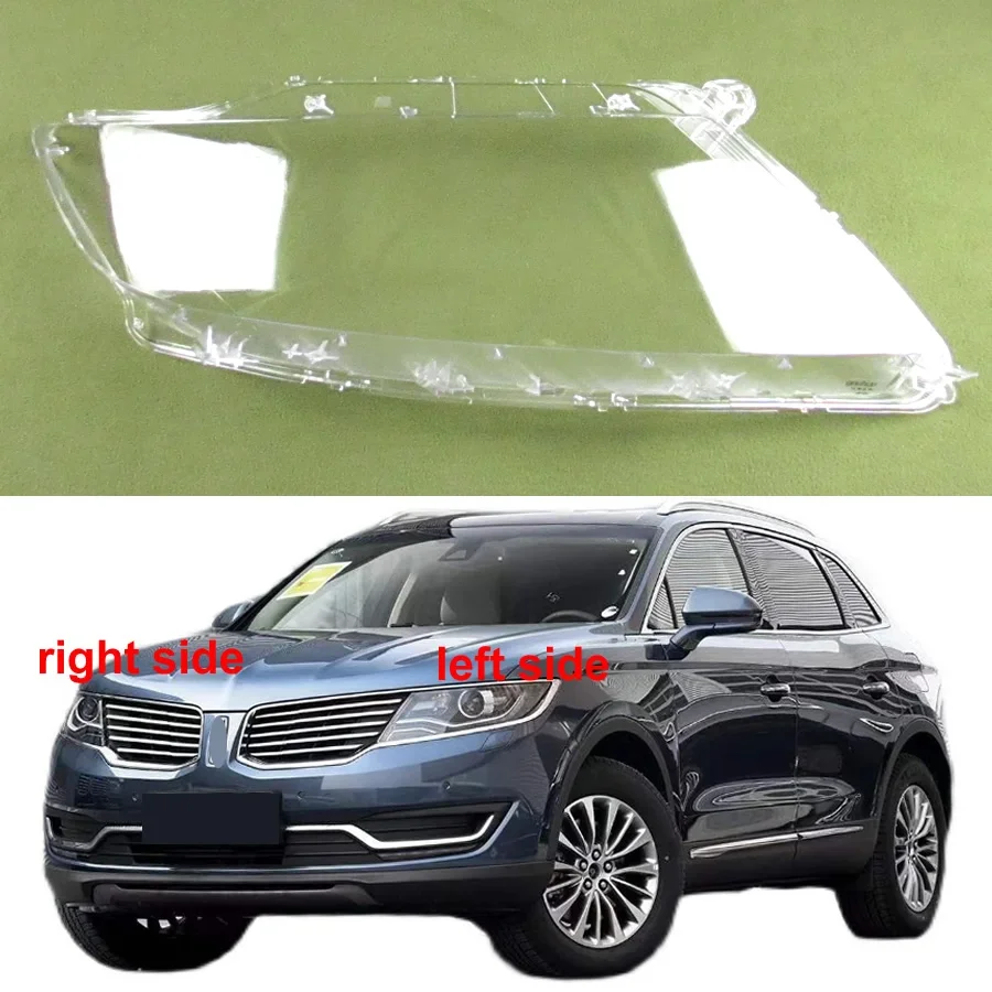 

For Lincoln MKX 2014 2015 2016 2017 2018 Headlight Cover Transparent Headlamp Lamp Shell Replace Original Lampshade Plexiglass