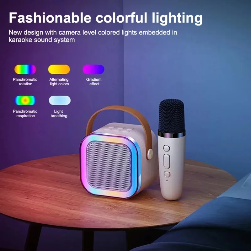 2026 New Professional Singing Bluetooth Atmosphere Column Speaker High-end Ktv Karaoke Microphone Bluetooth Audio Wireless Mic