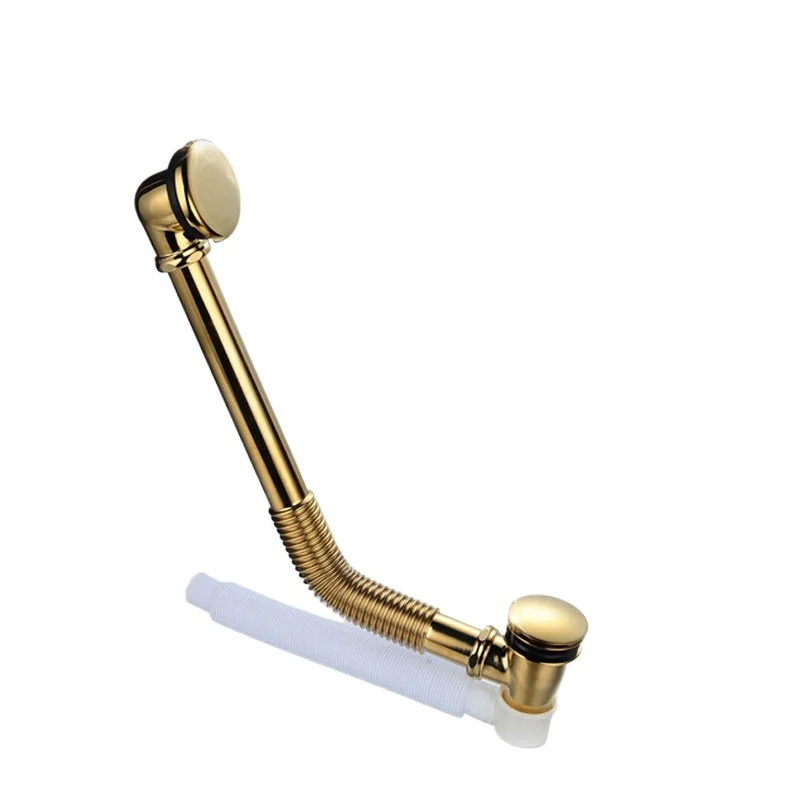 

Bathtub large bouncing basket sewer All copper sewer pipe Falling water drainage accessories Filter screen bouncing sewer